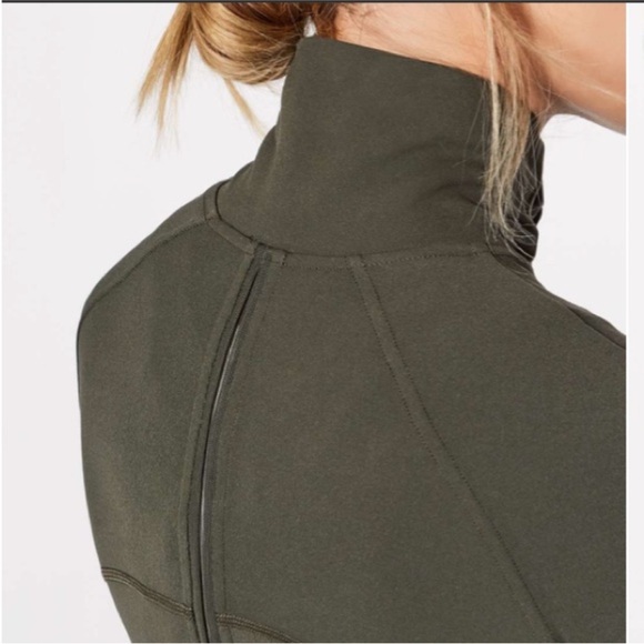 Lululemon Army Green Contour Jacket Dark Olive | Size 8 - Picture 3 of 12
